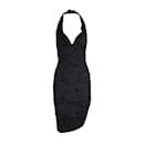 Vivienne Westwood Black Embroidered Halter Dress