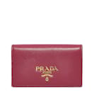 Saffiano Leather Bifold Card Holder - Prada