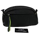 CHANEL Clutch Bag Nylon Black CC Auth bs5031 - Chanel