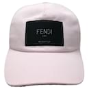 **Gorra de béisbol de algodón rosa Fendi