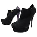 SHOES ANKLE BOOTS SAINT LAURENT TRIBUTE 105 Bootie 275435 39.5 BLACK BOOTS - Saint Laurent