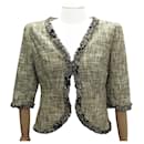 NEW CHANEL P JACKET20715W03120 T40 M IN KHAKI COTTON 2003 NEW JACKET - Chanel