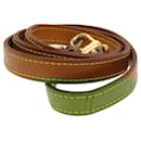 LOUIS VUITTON Shoulder Strap Leather 35.4"" Beige LV Auth hk696 - Louis Vuitton