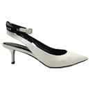 Sapato feminino Louis Vuitton em couro branco (eu37)