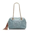 Soho Chain Denim Shoulder Bag 308983 - Gucci