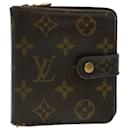 LOUIS VUITTON Monogram Portefeuille zippé compact M61667 Auth LV 41577 - Louis Vuitton