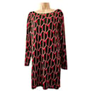 DvF Kivel Two silk dress with abstract pattern - Diane Von Furstenberg