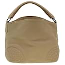 BOTTEGAVENETA Shoulder Bag Leather Beige Auth am4282 - Autre Marque