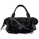 CHANEL- Paris Dallas Grande couro de bezerro PonyHair Fringe Bowling - Bolsa de ombro - Chanel