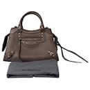 Balenciaga Neo Classic City Grained Bag in Brown Leather