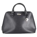 Versace Collection Tote Bag in Black Leather