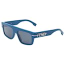 Fendi Fendigraphy Blaue Acetat-Sonnenbrille, Unisex