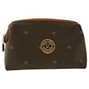 VALENTINO Clutch Bag Leather Brown Auth ar9399 - Valentino