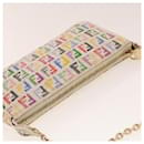 Pochette pour accessoires FENDI Zucchino Canvas Chain Multicolore Auth yk6972 - Fendi