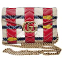 Borsa a tracolla in pelle Gucci GG Marmont Trompe L'Oeil 443122 in buone condizioni