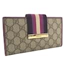 GG Supreme Web Flap Wallet 181668 - Gucci