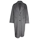 Joseph Kara Double-faced Coat in Grey Wool