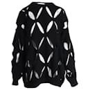 Valentino Cut-Out Sweater in Black Wool - Valentino Garavani