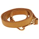 LOUIS VUITTON Shoulder Strap Leather 35.8"" Beige LV Auth 42030 - Louis Vuitton