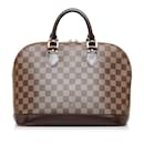Louis Vuitton Damier Ebene Alma PM Canvas Handbag N53151 in guter Kondition