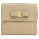 Salvatore Ferragamo Exotic Lizard Gancini Long Bifold Wallet