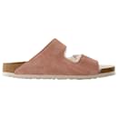 Arizona Shearling Sandalen – Birkenstock – Wolle – Pink Clay