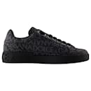 Logo Spalmato Sneakers - Dolce&Gabbana - Canvas - Black - Dolce & Gabbana