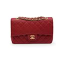 Vintage Red Quilted Timeless Classic 2.55 shoulder bag 25 cm - Chanel