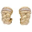 O earrings.J.Perrin, "Venetian", yellow gold, diamants. - Autre Marque