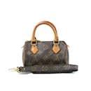 Louis Vuitton Monogram Mini Speedy Canvas Handbag in Very Good Condition