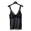 DOLCE&GABBANA LINGERIE TOP IN SATIN WITH LACE - Dolce & Gabbana