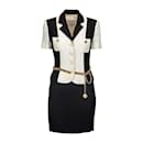 Moschino Cheap and Chic Coin Belt Jacket and Skirt Set