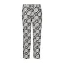Louis Vuitton Printed Jeans with Zipper Details