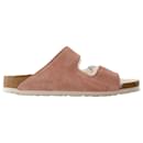 Arizona Shearling Sandals - Birkenstock - Wool - Pink Clay