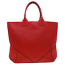 GIVENCHY Einkaufstasche Leder Rot Auth am4390 - Givenchy