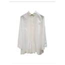 Chanel White Cotton Blouse Sz.36