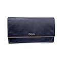 Black Saffiano Leather Large Contnental Wallet 1MH311 - Prada