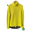 Louis Vuitton Chunky Rib Slit Turtleneck Sweater Yellow"