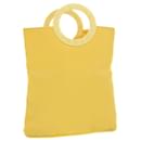 CELINE Hand Bag Nylon Yellow Auth 42583 - Céline