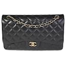 Chanel Black Quilted Lambskin Jumbo Classic Double Flap Bag