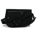 Dior Black Oblique Canvas Saddle Messenger Bag