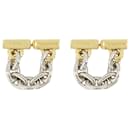 Xl Link Chain Earring - Paco Rabanne - Silver/Gold - Metal