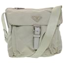 PRADA Shoulder Bag Nylon Gray Auth 42714 - Prada
