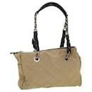 PRADA Sac à bandoulière matelassé Nylon Beige Auth 42735 - Prada