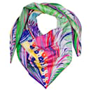 HERMES silk scarf "la rubiziana the multicolored pink green shield" Multicolored-100682 - Hermès