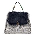 Silver and Gold Sequined Large Gilda Flap Bag Handbag - Marc Jacobs
