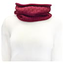 Écharpe cache-cou en tricot bébé cachemire rouge brique Loro Piana