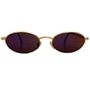 Boucheron Vintage 1990's goldgefüllte Sonnenbrille