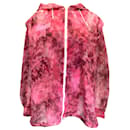 Mr & Mrs Italy Pink Sheer Camo Blossom Hooded Full Zip Parka Jacket - Mr & Mrs italy