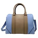 Givenchy azul / Bolsa de ombro com alça superior forrada de couro Taupe Lucrezia